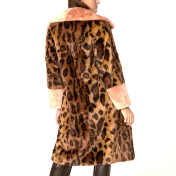 $549 UNREAL FUR Orient Express coat ANTHROPOLOGIE  REVOLVE S - Picture 4 of 11